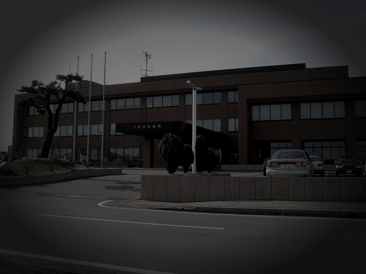 つがる市旧廃村の鬼火のイメージ（モザイク処理済み）