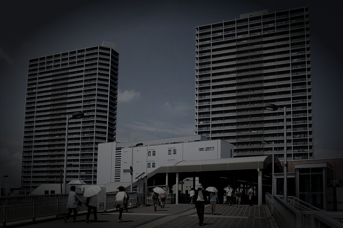 高槻市廃霊園のイメージ（モザイク処理済み）