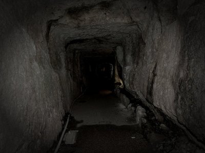 大田市の石見銀山の坑道