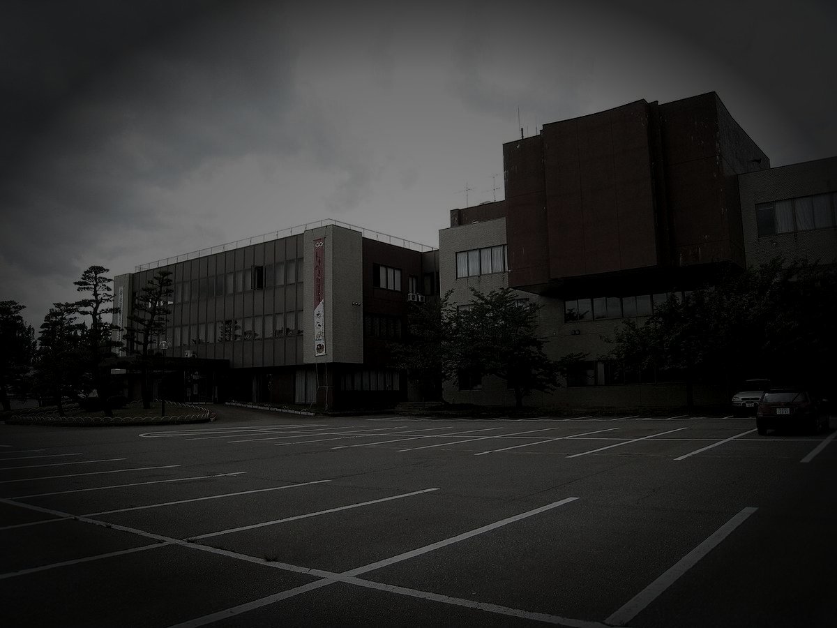 聖籠町廃工場の労働者霊のイメージ（モザイク処理済み）