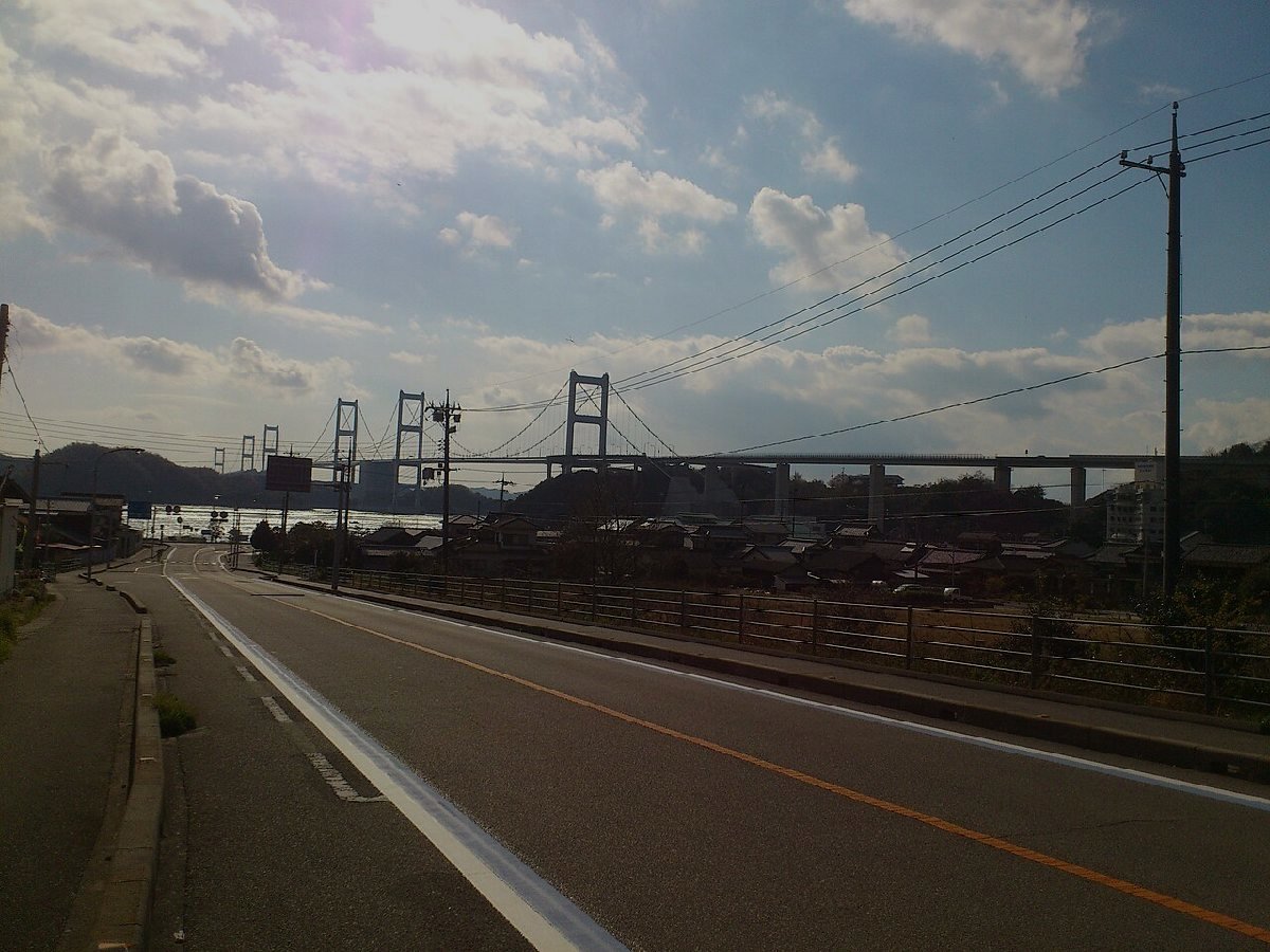 瀬戸内海・来島海峡のイメージ（モザイク処理済み）