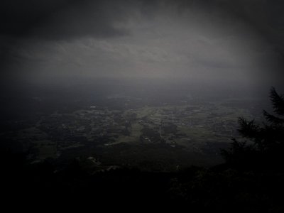 奈義町の廃棄された集落